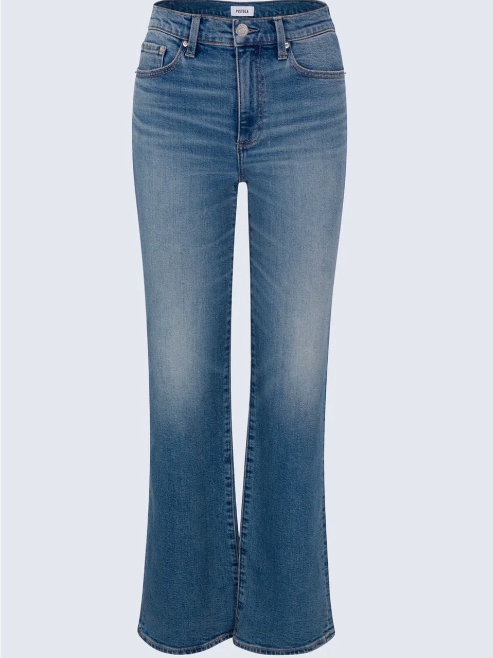 Petite High-Rise Flared Jeans - Blue